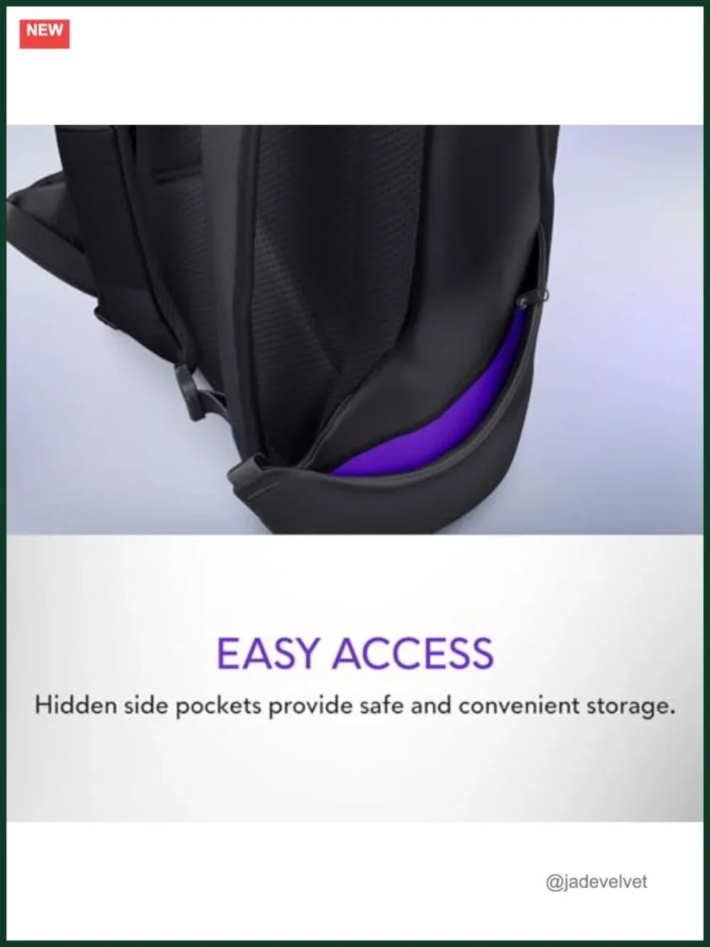 21L Laptop Backpack with 3D Breathable Mesh, RFID Safe Pocket, Weather Resistant
